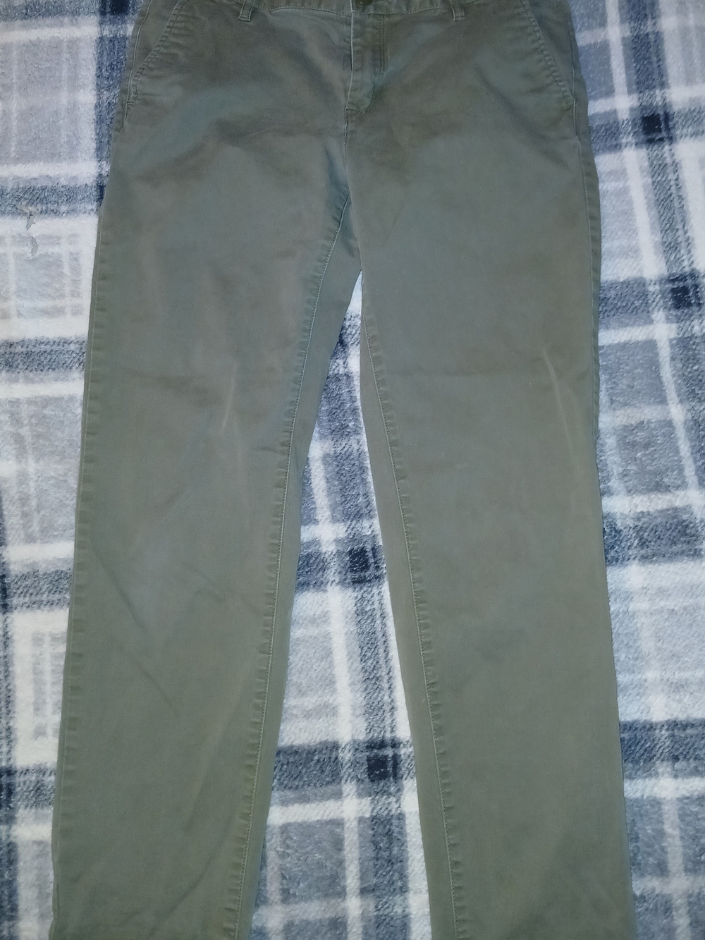 Vans Women's Olive Green Straight Leg Jeans